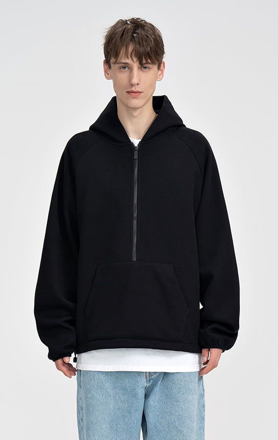 MEN'S HALF ZIPPER HOODIE