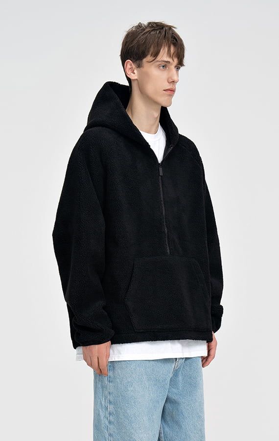 MEN'S HALF ZIPPER HOODIE