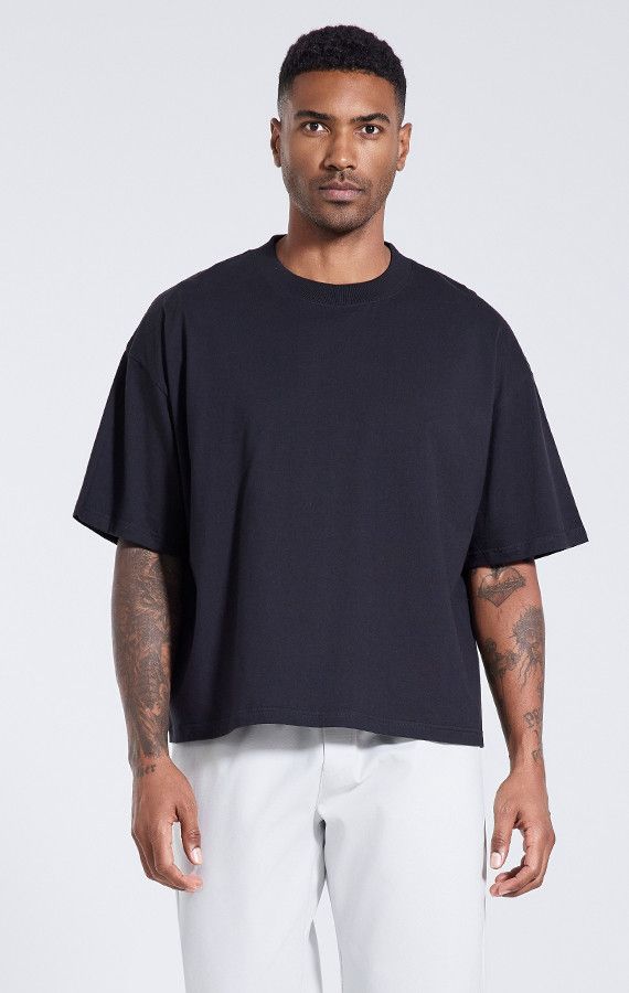 USA SIZE MEN'S CROP T-SHIRT