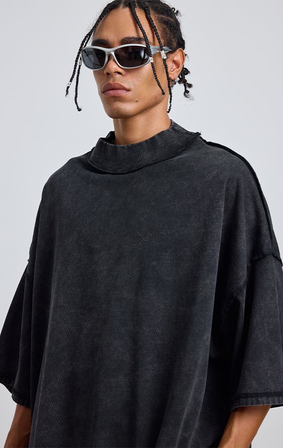 ACID WASH BOXY T-SHIRT